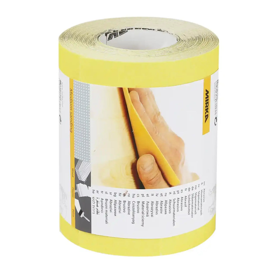 Mirka Hiomant abrasive roll 5m – sanding paper roll for hand sanding and surface preparation p40 grit