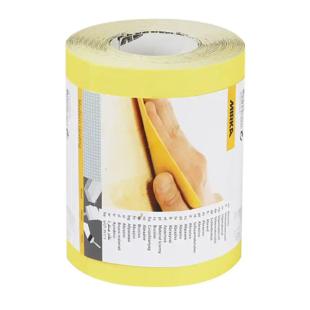 Mirka Hiomant abrasive roll 5m – sanding paper roll for hand sanding and surface preparation p60 grit