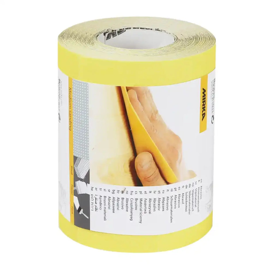 Mirka Hiomant abrasive roll 5m – sanding paper roll for hand sanding and surface preparation p60 grit