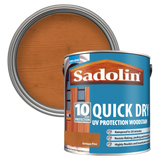 Sadolin quick dry woodstain can with Antique Pine Colour Swatch