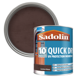 Sadolin woodstain can with a Jacobean colour swatch