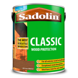 Sadolin Classic wood protection African Walnut can on a white background