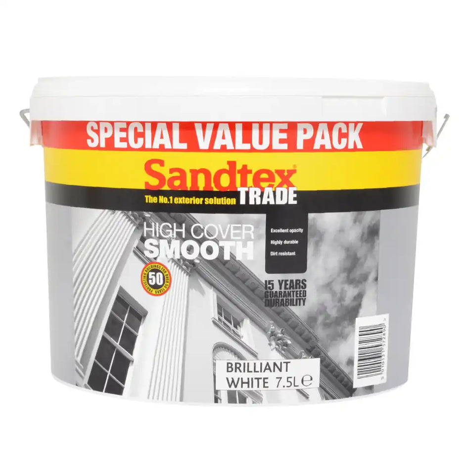 Sandtex Trade High Cover Smooth Brilliant White
