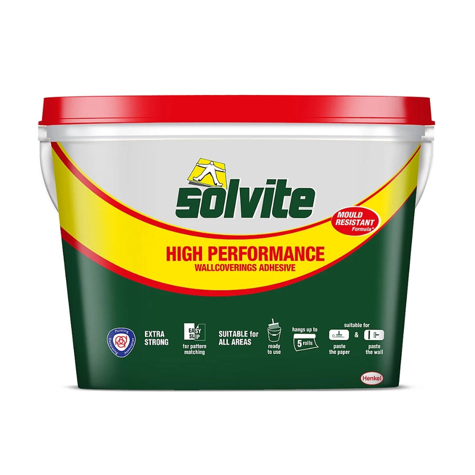 Solvite Ready Mixed Wall Covering Adhesive 4.5Kg