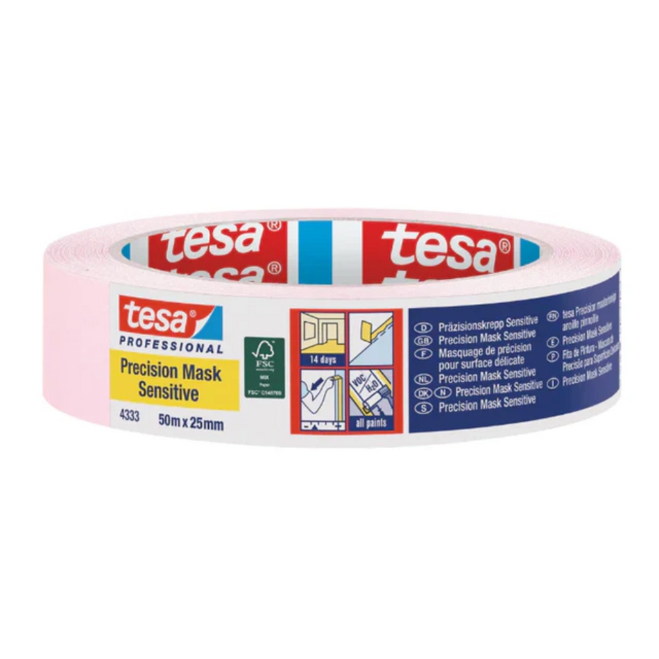 Tesa 4333 Precision Masking Tape Sensitive 14 Days – Professional Painters’ Tape