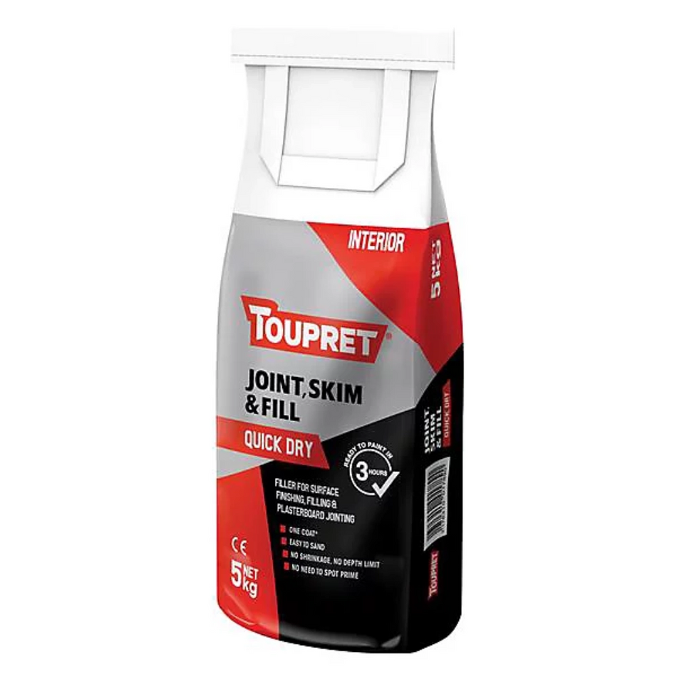 Toupret Quick Dry Joint Skim & Fill 5KG