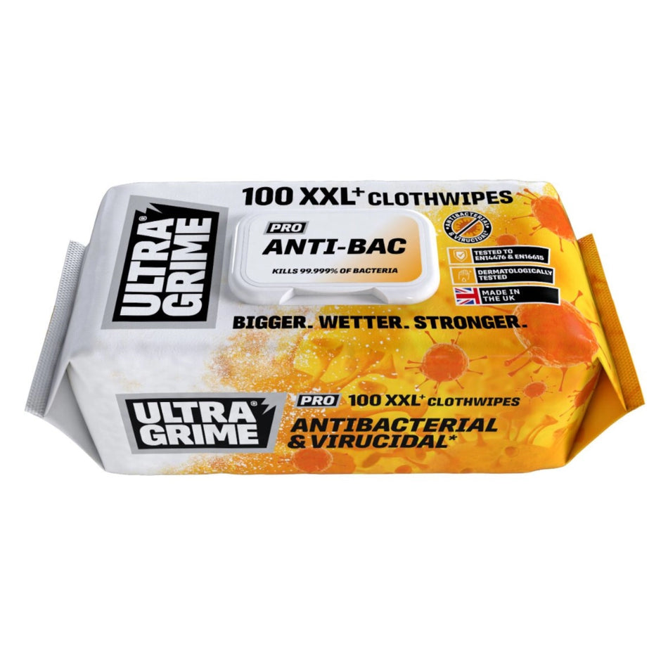 Uniwipe Ultra Grime Anti-Bac Wipes 100 Pack