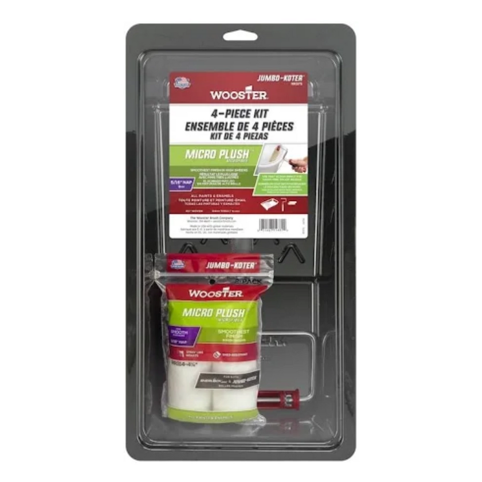 Wooster Jumbo-Koter Micro Plush Roller Kit – Premium Smooth Finish Set