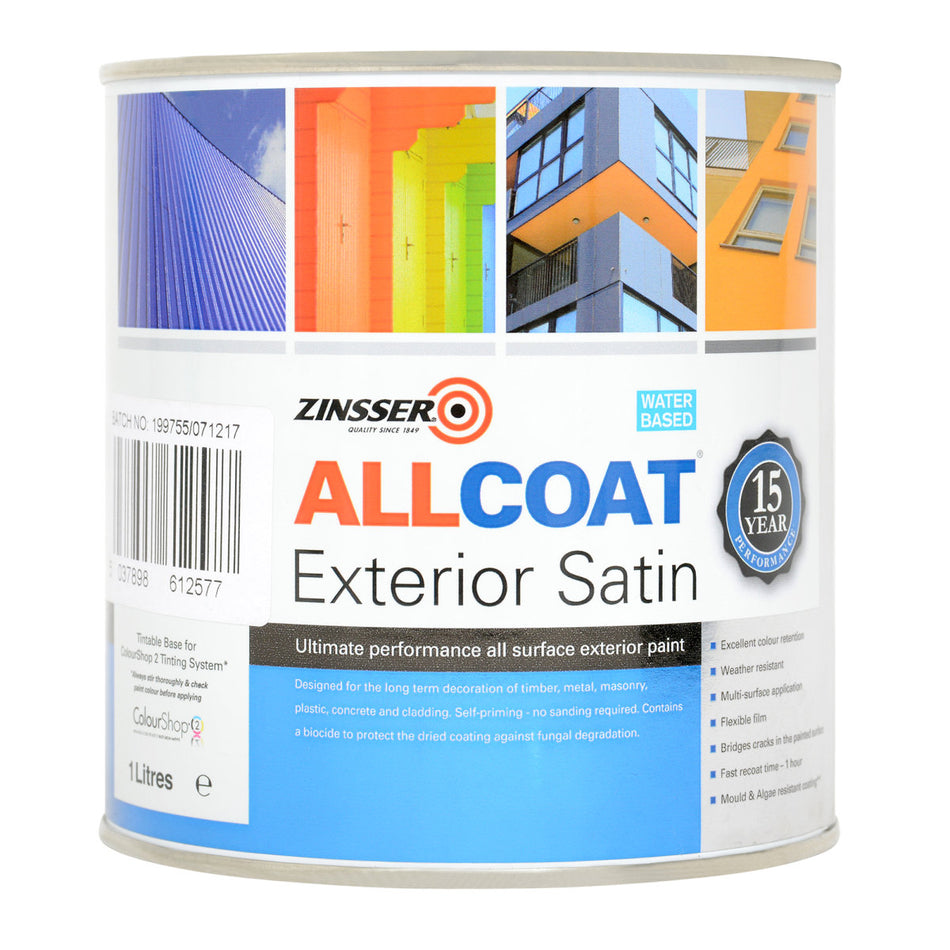 Zinsser AllCoat Exterior WB Satin Black